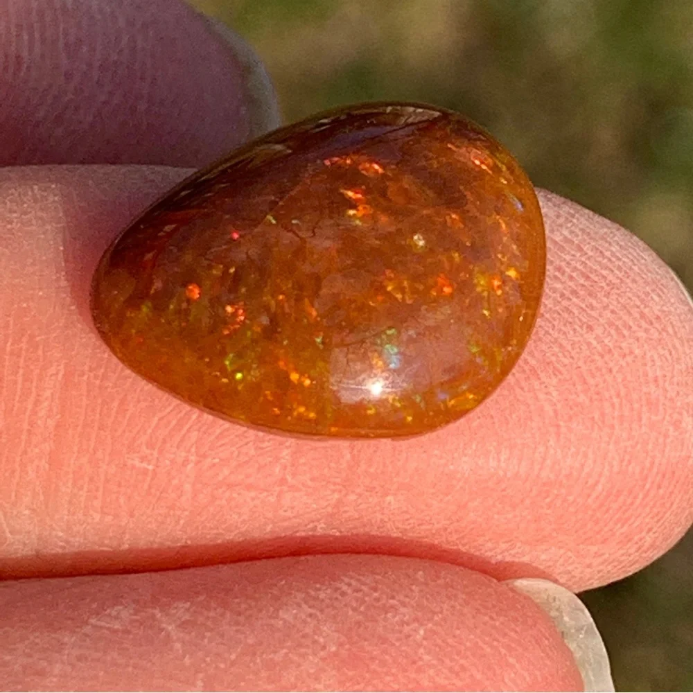 4.54 Ct Rare Natural Ethiopian Mezezo Shewa Chocolate Fire Opal - Picture 11 of 17